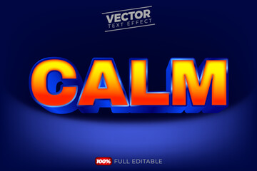 3D Calm text effect