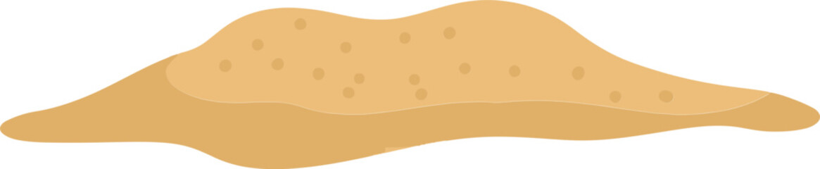 Pile of sand cartoon illustration