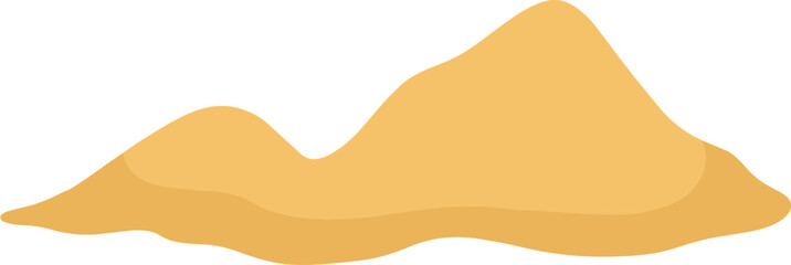 Pile of sand cartoon illustration