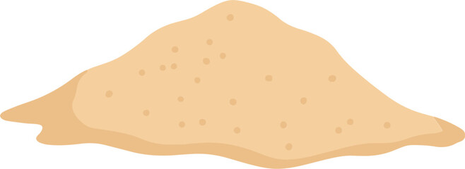 Pile of sand cartoon illustration © Allie su 
