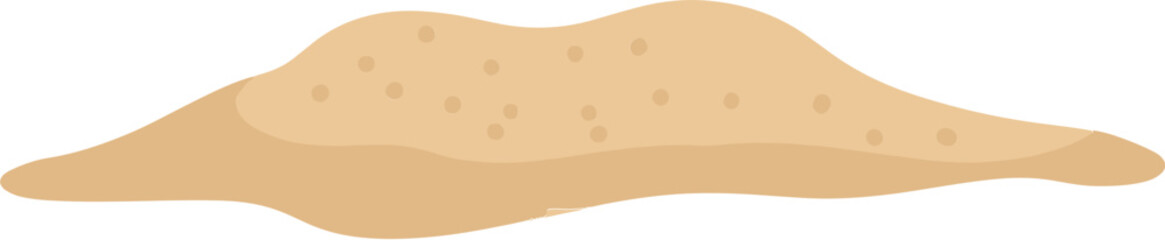 Pile of sand cartoon illustration