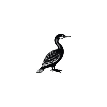 recommend clip art: cormorant bird silhouette vector