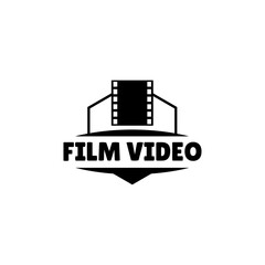 Cinema Logo Vector Template Isolated On White Background