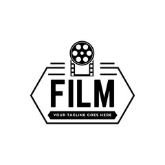 Cinema Logo Vector Template Isolated On White Background