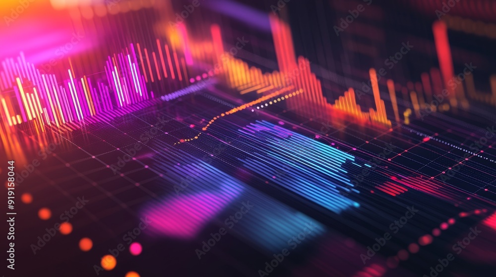 Poster connecting smart city and abstract dot points using generative ai