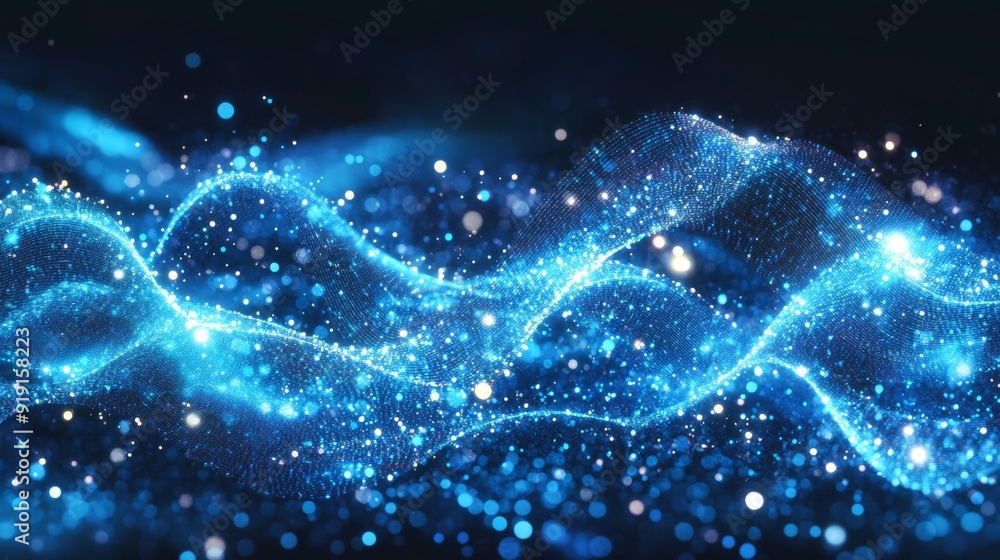 Aufkleber stock technology was used to create these abstract wave grid graphics.