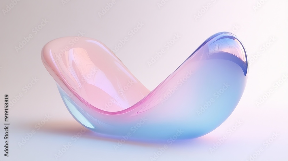 Poster render texture of abstract 3d background bright glass with colorful gradients