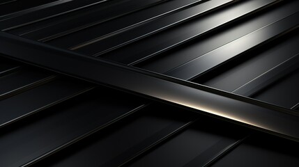Obraz premium Abstract background of black, shiny, and diagonal lines.