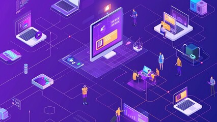 Gradient Abstract Tech Background