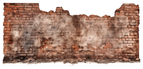 PNG  Brick wall with burnt architecture backgrounds building.