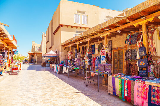 Famous trading domes - the main market of Bukhara.