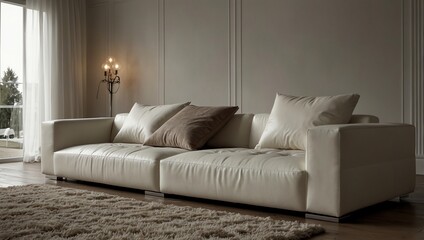 modern living room with sofa