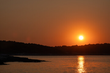 Sonnenuntergang vor Kap Kamenjak / Kroatien