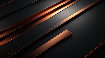 Abstract background with black and orange lines.