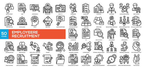 EMployee recruitment Icon Collection