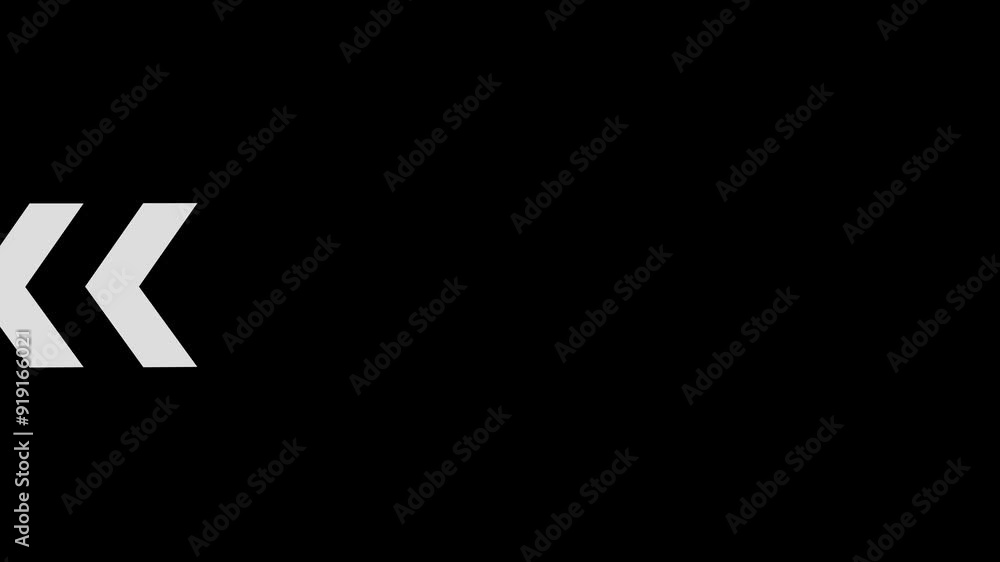 Poster arrow loop animation direction concept. abstract direction arrow icon animation 4k video. advertisin