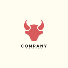 Cattle farm logo design with creative concept