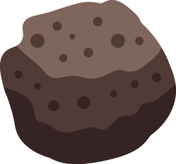 Large asteroid floating in the vast expanse of outer space