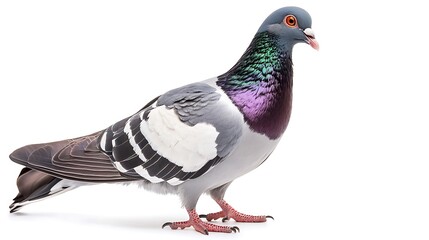 Fototapeta premium A Pigeon with Iridescent Feathers