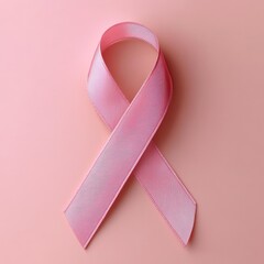 Soft Pink Ribbon for Breast Cancer Awareness