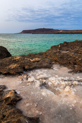 rocky coast of the sea