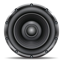 Speaker realistic vector illustration