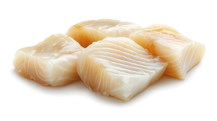 Fresh Raw Cod Fillet Pieces