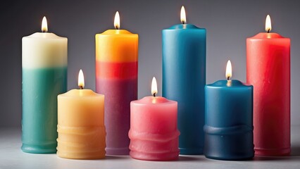 Beautiful_wax_pillar_candles_in_a_variety_of_col