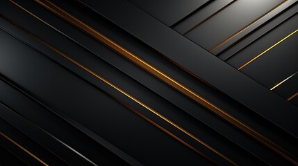Obraz premium Abstract black and gold diagonal stripes background.