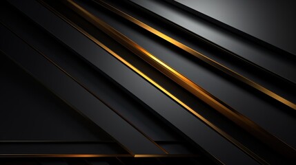 Obraz premium Abstract black and gold diagonal stripes background.