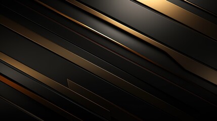 Obraz premium Abstract black and gold diagonal stripes background.