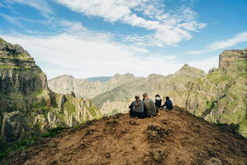 Mountains around Pico do Arieiro peak, Santana, Madeira, Portugal, Atlantic, Europe