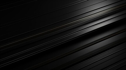 Obraz premium Abstract black diagonal lines with subtle light reflection.