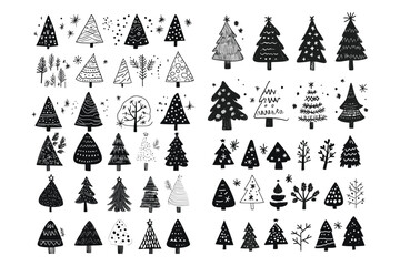Obraz premium Christmas tree vector