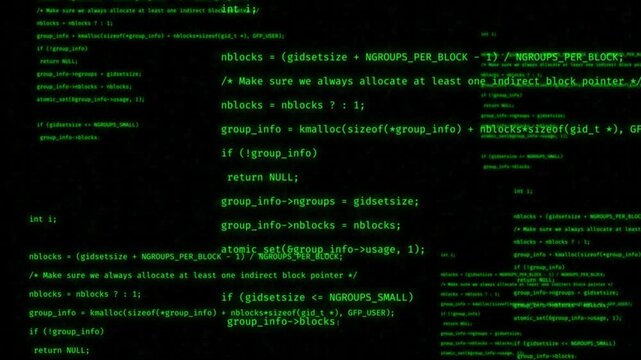 Coding background motion graphic illustration