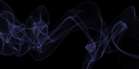 Fototapeta premium Abstract blue smoke on black background. blue Smoke Abstract Background. Abstract blue smoke movement on black background. abstract canvas, smoke art, smoke patterns, abstract smoke,