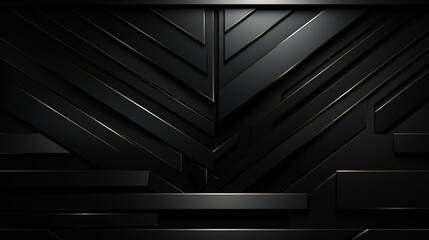 Obraz premium Abstract black and gold geometric background.