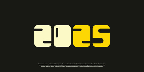 2025 design element idea with creative unique simple modern concept high resolution vector