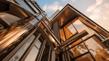 Obraz premium building in the sky