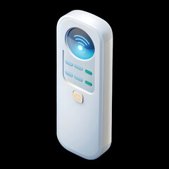 air conditioner remote control on white background