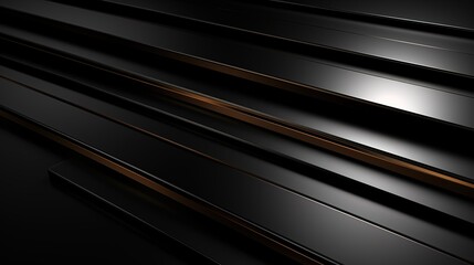 Obraz premium Abstract black and gold geometric background.