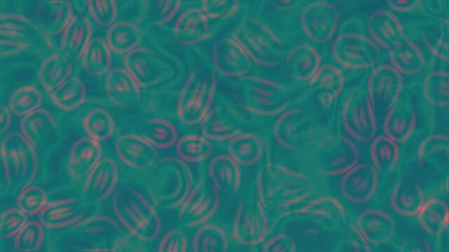 aqua with red circle seamless pattern