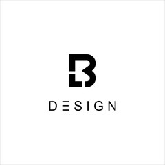 modern initial BL LB logo monogram vector