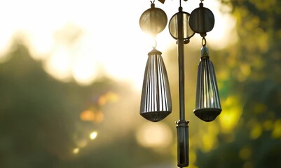 Tranquil Tinkling Wind Chime Close-Up