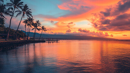 palm trees on the beach