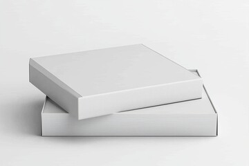 Naklejka premium Paper Box Mockup A4 on isolated background created with Generative AI