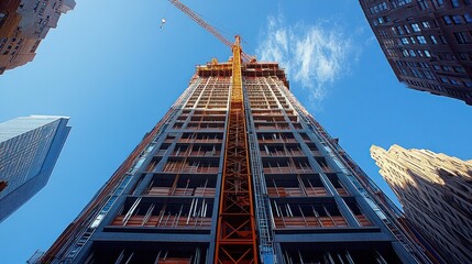 Fototapeta premium Skyscraper Construction in the City
