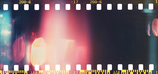 film strip texture with light leaks, dust and scratch, abstract background