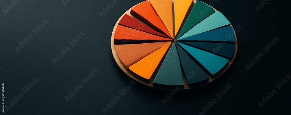 Poster closeup of a pie chart on a computer screen showing bond investments distributed across different co
