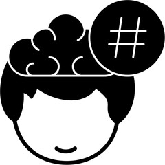 Hashtag Vector Icon Design